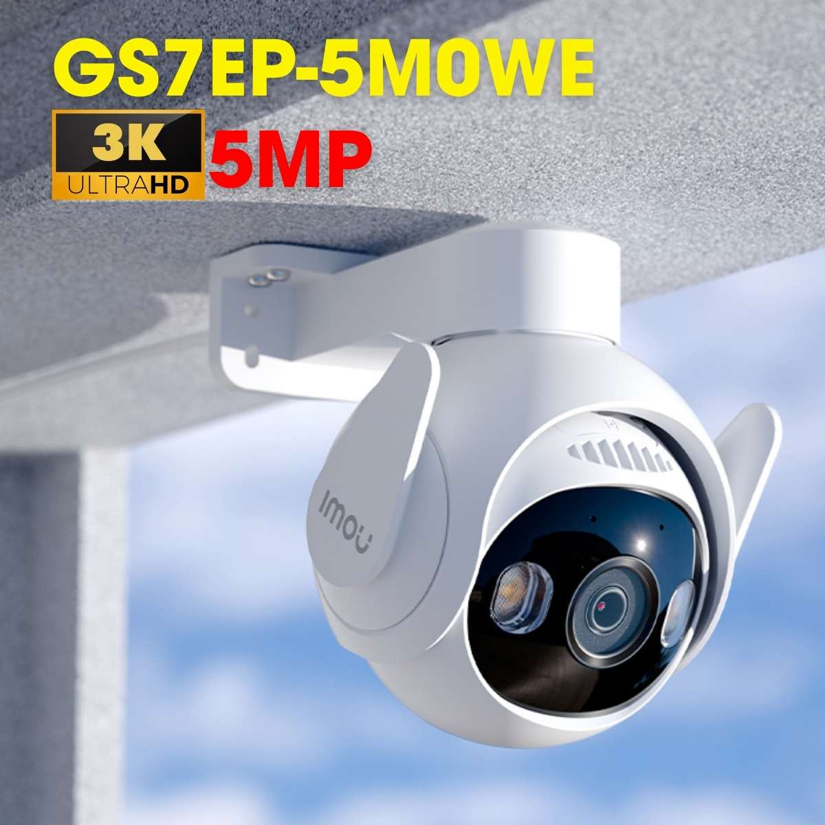 Camera IP wifi ngoài trời 5MP Full color IMOU IPC-GS7EP-5M0WE tích hợp mic và loa, phát hiện con người, cảnh báo đèn và còi 110dB