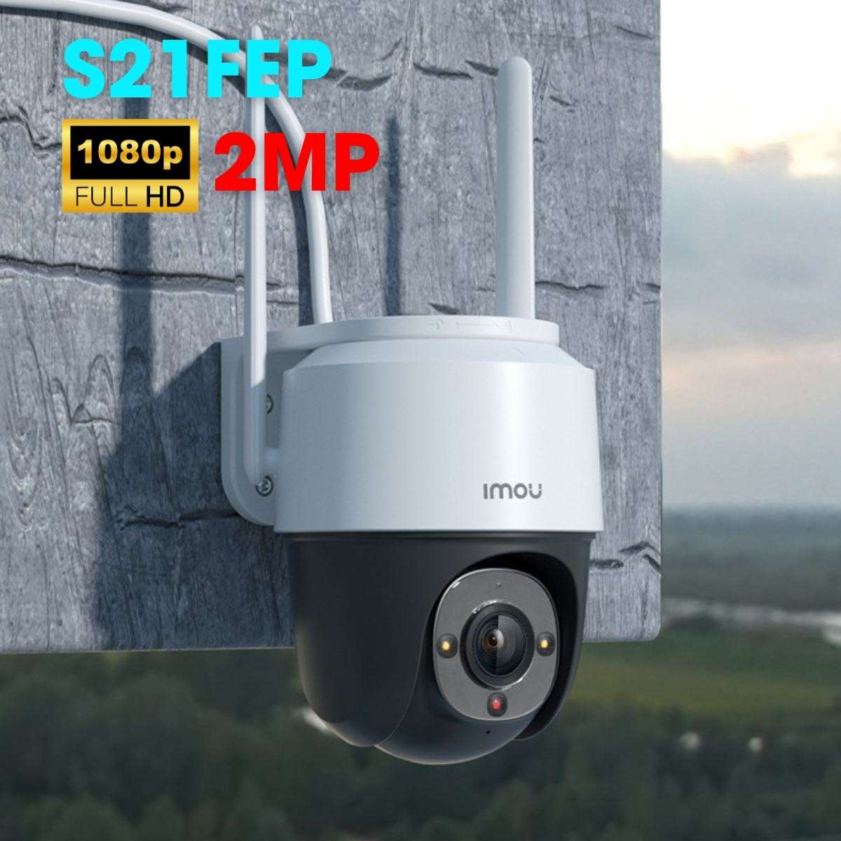 Camera Cruiser SE Imou S21FEP 2MP, Quay quét ngoài trời, đàm thoại 2 chiều, hồng ngoại 30m, tích hợp đèn và còi